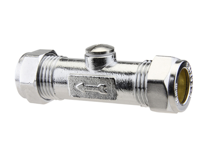 Double Chrome Plated Compression x Compression Checkvalve